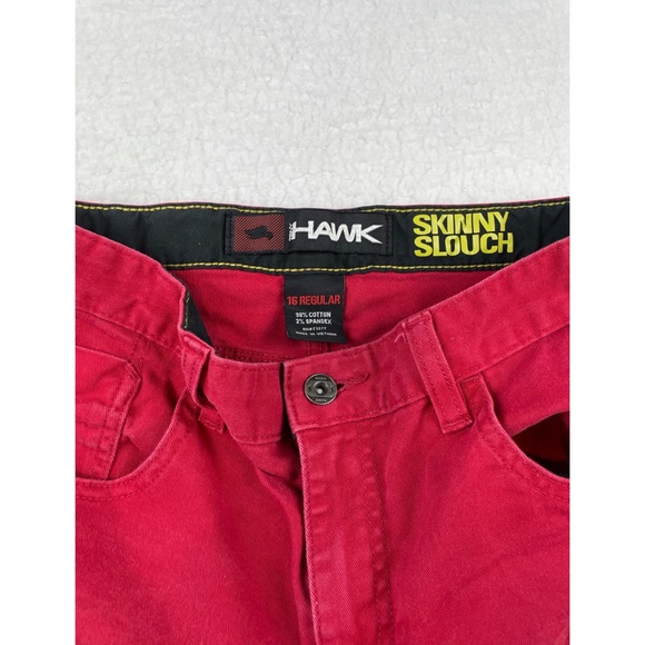 TONY HAWK • Red Denim Jean High-Waisted Shorts - Picture 7 of 9